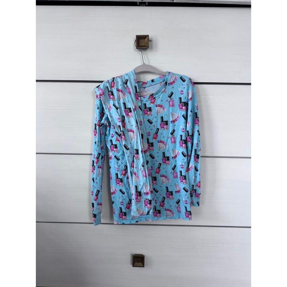 Lev baby nail polish long sleeve pjs